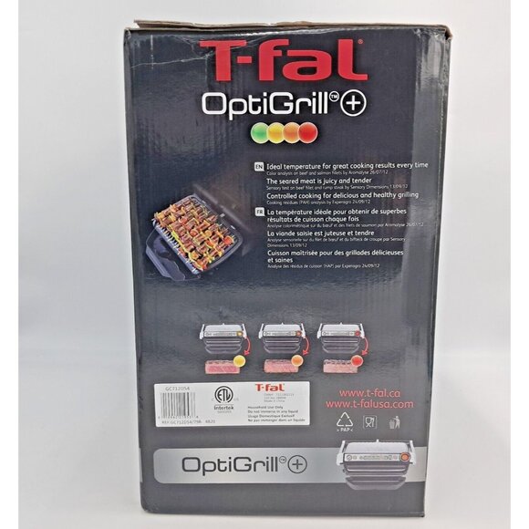 T-fal OptiGrill+ GC712D54 Smart Indoor Electric Grill Auto Sensor 1800W - Picture 8 of 12